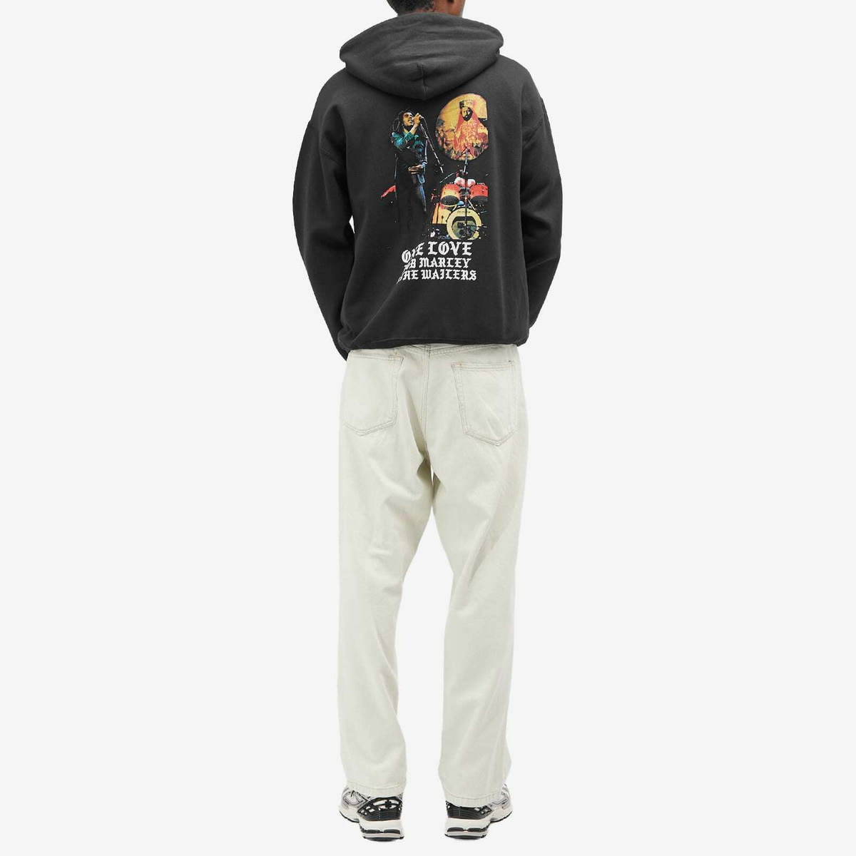 Wacko Maria Men's x Bob Marley Type-1 Hoodie in Black