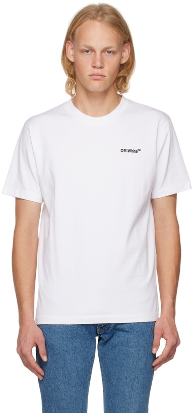 Photo: Off-White White Helvetica T-Shirt