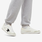 Golden Goose Men's Super-Star Nylon Sneakers in White/Black/Beige