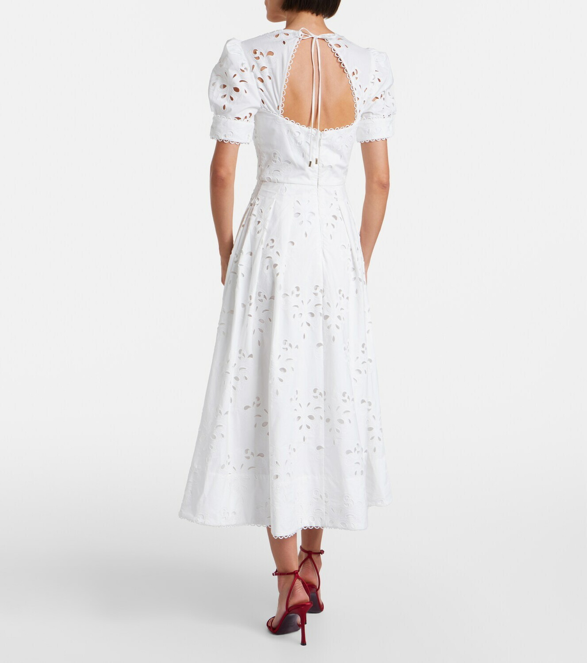 Rebecca Vallance Artesan broderie anglaise midi dress