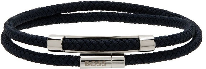 Photo: Boss Navy Cord Bracelet