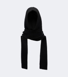Moncler Ribbed-knit wool and cashmere hood