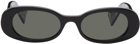 Gucci Black Oval Sunglasses