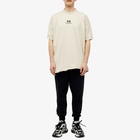 Balenciaga Men's Small Logo T-Shirt in Light Beige/Black