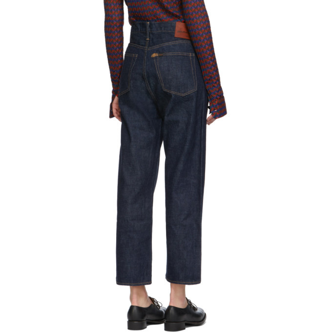 Chimala Indigo Wide Tapered Cut Selvedge Jeans