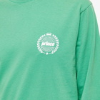 Sporty & Rich x Prince Crest Long Sleeve T-Shirt in Kelly Green/White