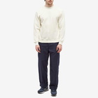 Beams Plus Men's Crew Neck Sweat in Off White