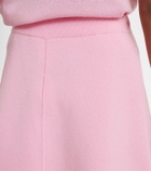 Jardin des Orangers Wool and cashmere miniskirt