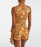 Faithfull Ana floral linen top