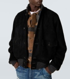 RRL Mason suede bomber jacket