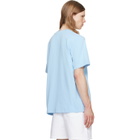 Casablanca Blue Egyptian Tennis Match Short Sleeve T‑shirt