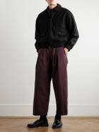 Monitaly - CWE Wool-Blend Bomber Jacket - Black