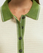 CLOSED SHORT SLEEVE POLO CARDIGAN Beige Womens Top
