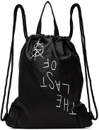 Ksubi Black Drawstring Backpack