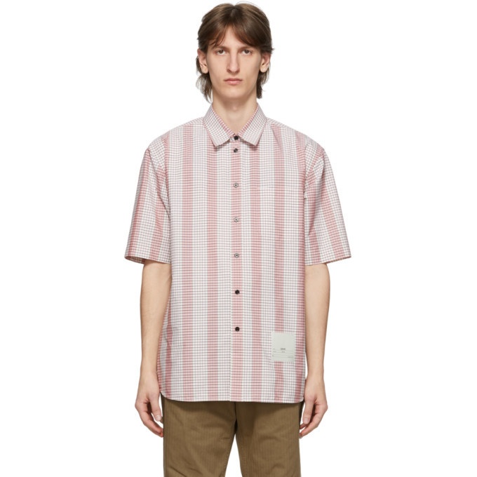 Photo: OAMC Pink Micro Check Institute Shirt