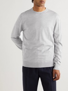 Mr P. - Slim-Fit Merino Wool Sweater - Gray