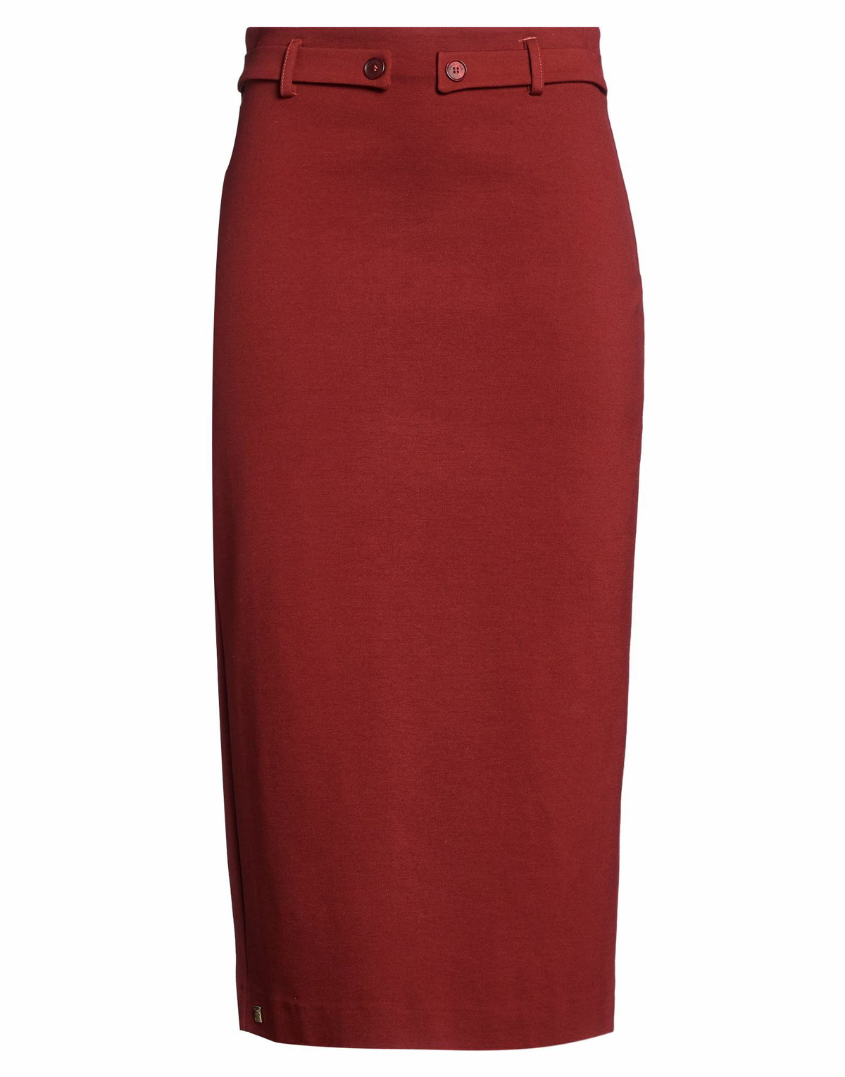 Manila Grace Womens Midi skirt in Rust