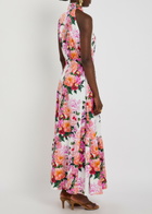 Borgo DE Nor Biba Floral-print Belted Cotton Maxi Dress Multicoloured