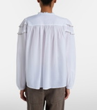 Marant Etoile Christa ruffled cotton-blend blouse