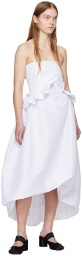 Kika Vargas SSENSE Exclusive White Jane Midi Dress