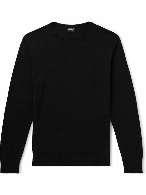 Photo: Zegna - Cotton Sweater - Black