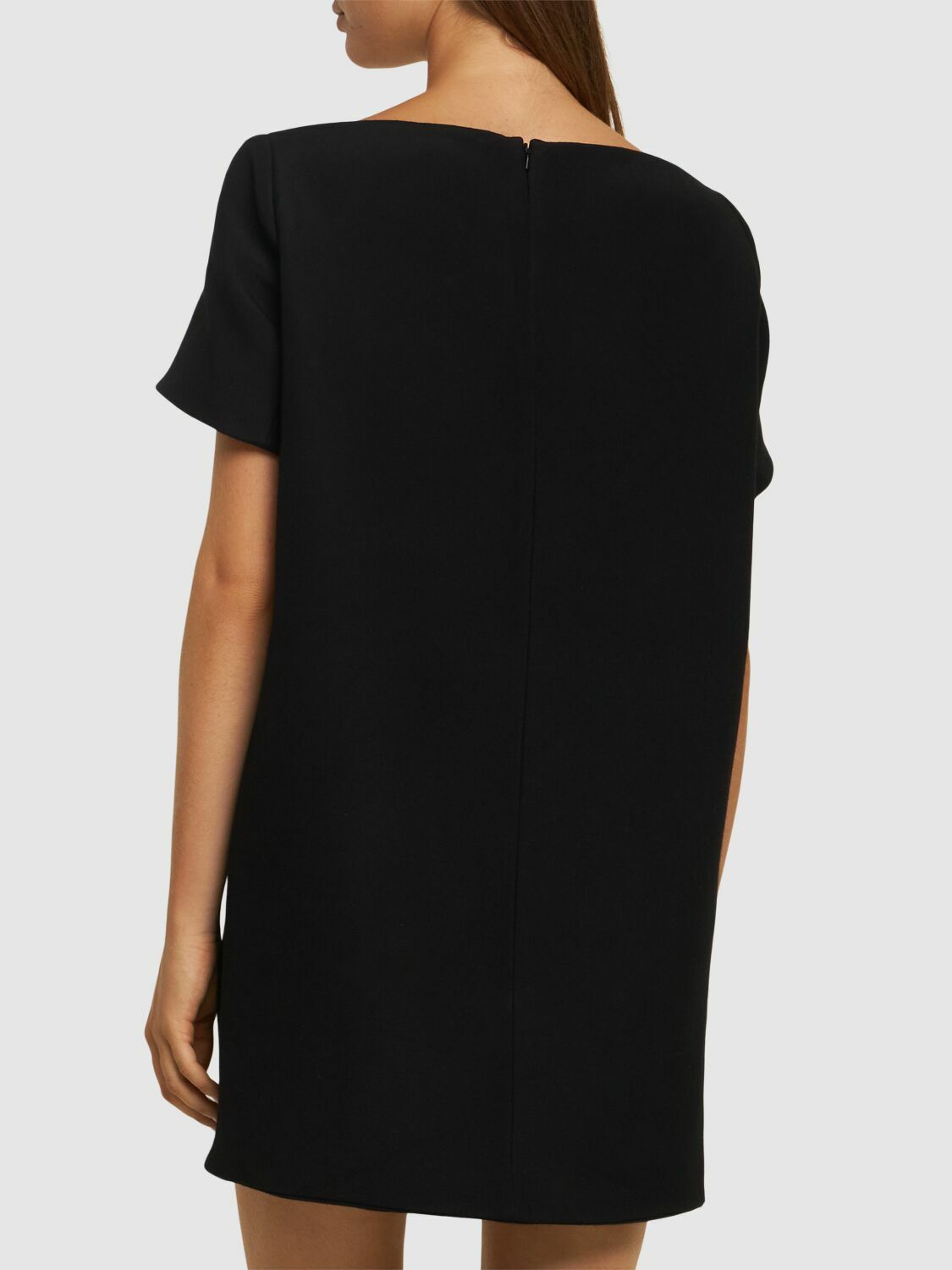 KHAITE Benji Soft Viscose Blend Mini Dress Khaite