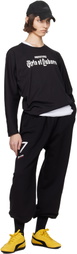 Prototypes Black '07' Cropped Lounge Pants