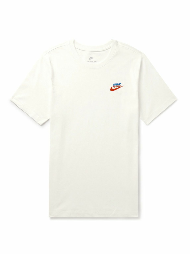 Photo: Nike - Sportswear Connect 1 Logo-Print Cotton-Jersey T-Shirt - White