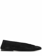 MARSELL Scivolo Embossed Suede Ballerina Flats