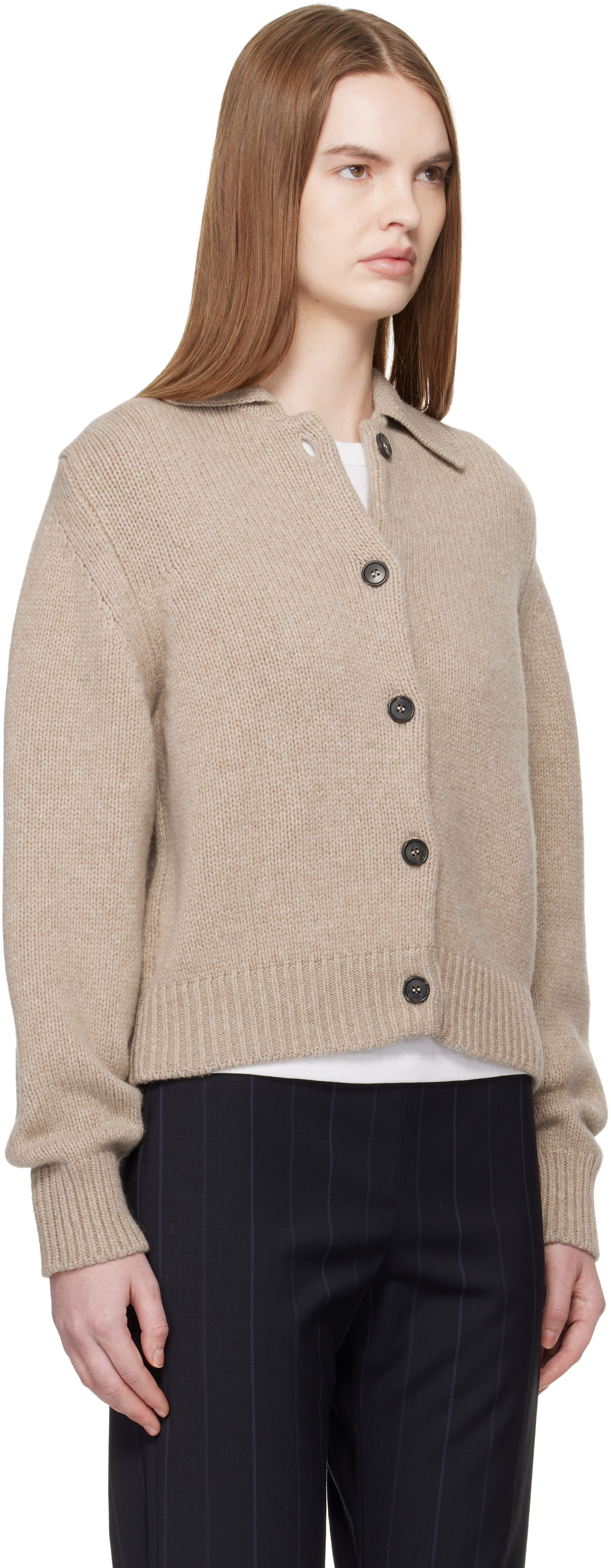 &Daughter Beige Winny Collared Jacket