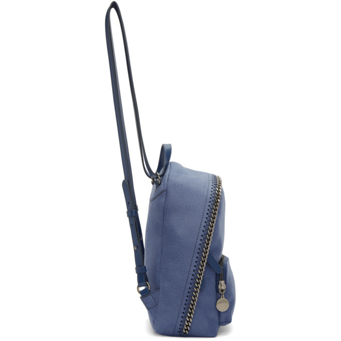 Stella McCartney Blue \'falabella Go\' Satin Backpack Falabella go backpack Stella McCartney Blue in Polyester  main image 2