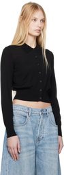 alexanderwang.t Black High-Frequency Stacked Logo Cardigan