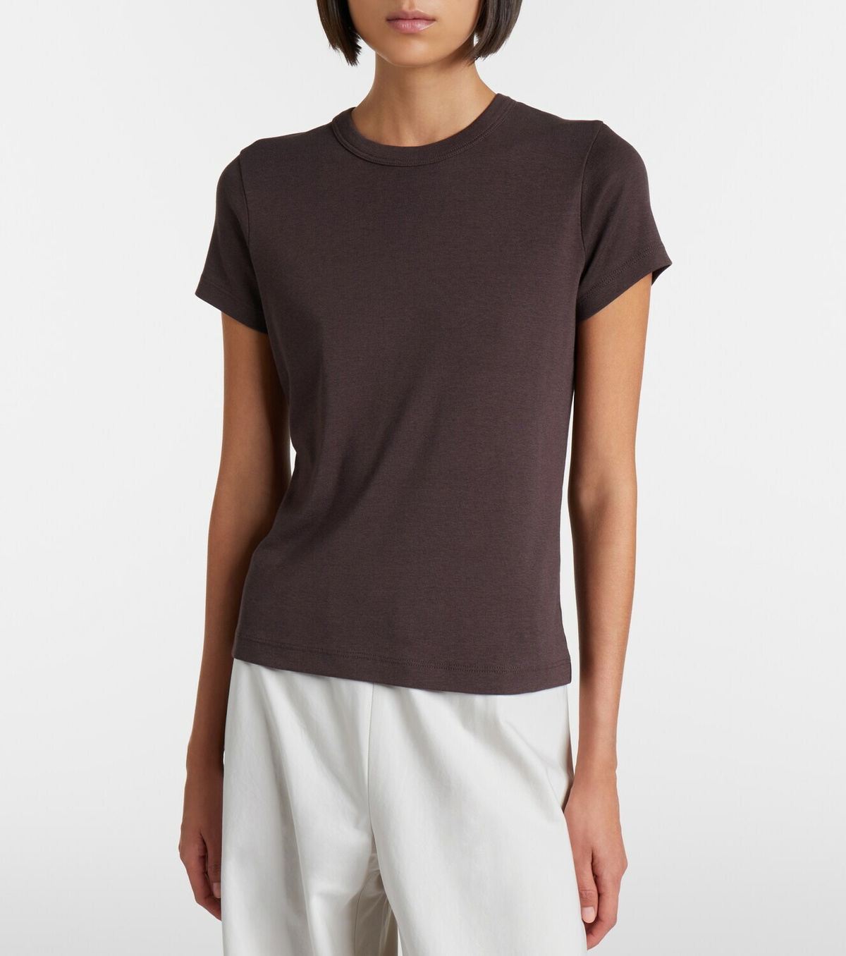 Vince '90s Shrunken cotton-blend T-shirt