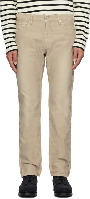 Photo: visvim Beige Fluxus 19 G.Cords Jeans