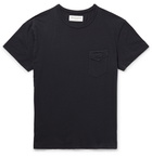 Officine Generale - Garment-Dyed Cotton-Jersey T-Shirt - Men - Midnight blue