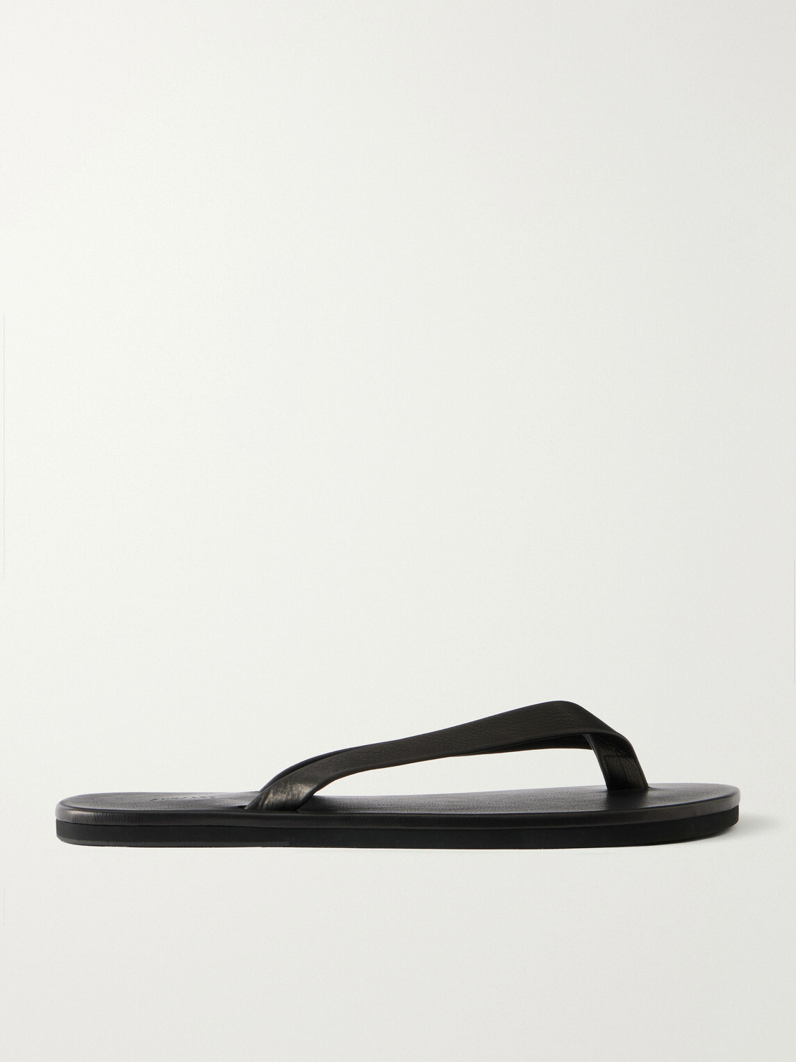 Auralee - Leather Flip-Flops - Black