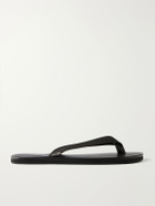 Auralee - Leather Flip-Flops - Black