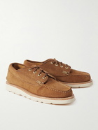 Yuketen - Angler Suede Boat Shoes - Brown