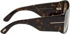 TOM FORD Brown Raven Sunglasses