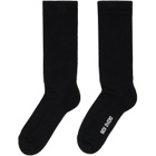 Rick Owens Black Tower Mid Calf Socks