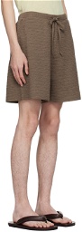 Nanushka Brown Caden Shorts