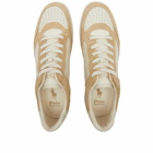 Polo Ralph Lauren Men's Court Low Top Sneakers in Bone/Ecru
