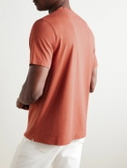 Boglioli - Garment-Dyed Cotton-Jersey T-Shirt - Orange