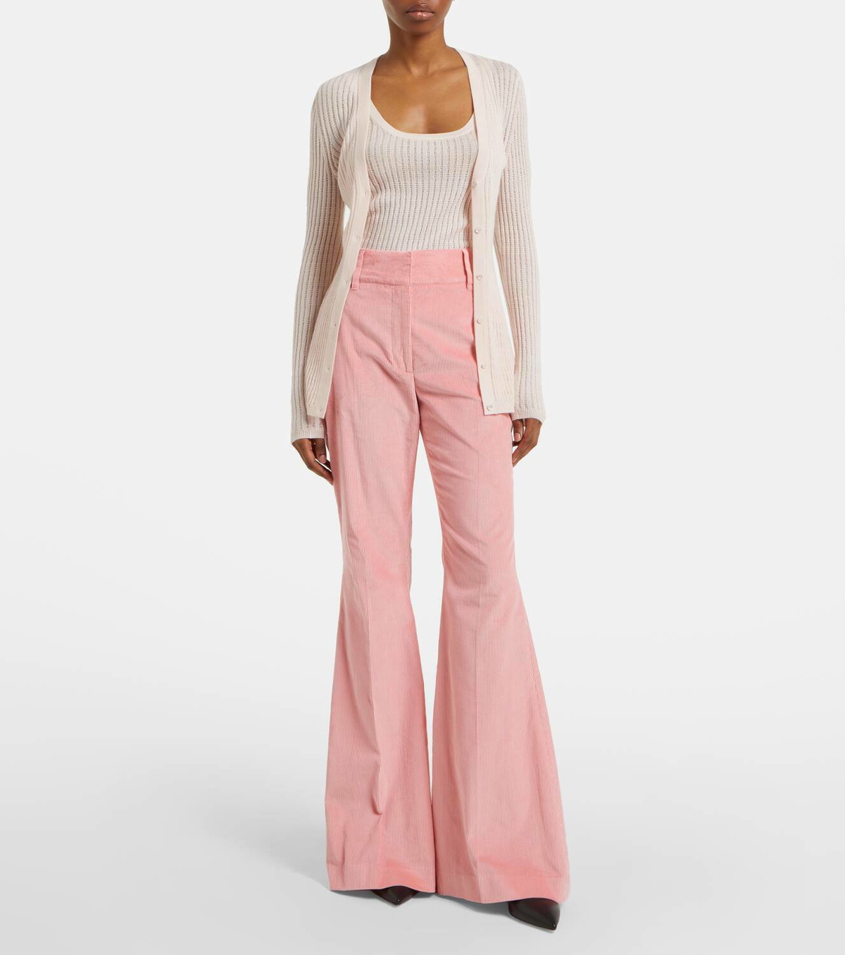 Gabriela Hearst Nevin pointelle cashmere and silk tank top