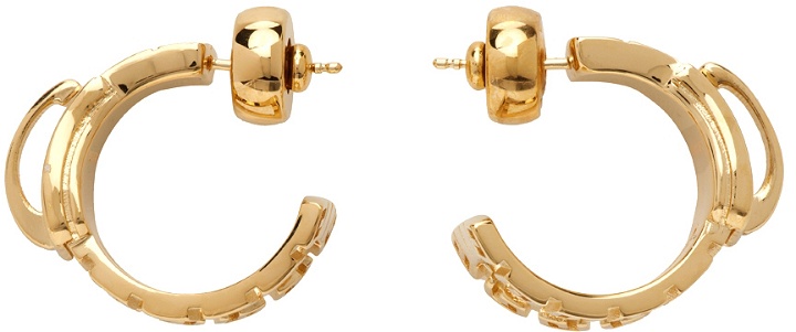 Photo: Givenchy Gold G Zip Earrings