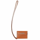 Jacquemus Men's Le Porte Neck Pouch in Light Brown 