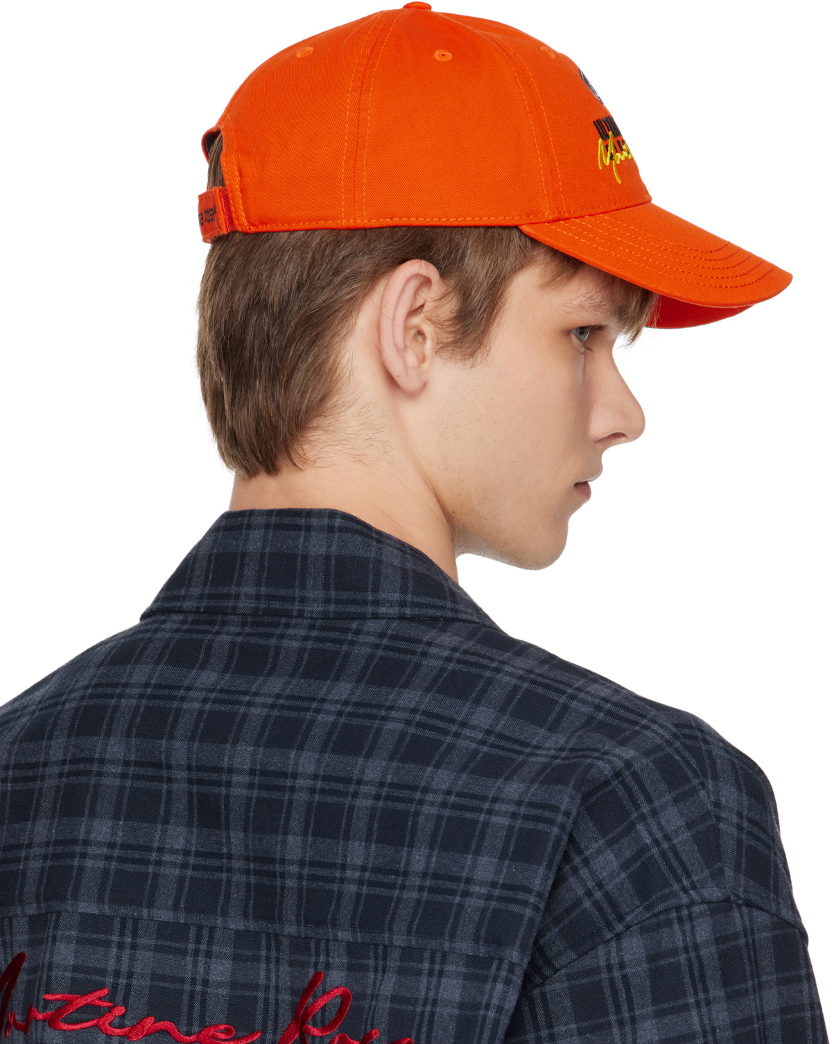 Martine Rose Orange & Black Collage Cap