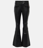 Perfect Moment Mid-rise faux leather flared pants