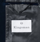 Kingsman - Slim-Fit Cotton-Velvet Tuxedo Jacket - Blue