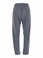 SEMICOUTURE buddy Grey Cropped Pants With Drawstring Waist In Cotton Woman
